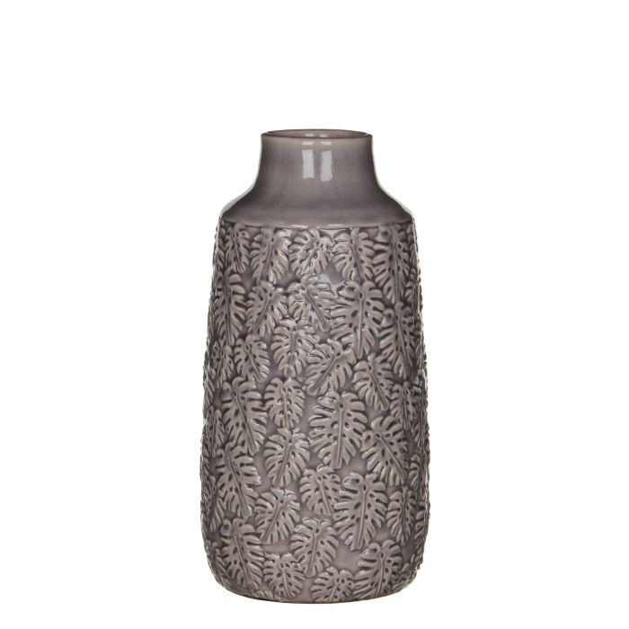 Vase med bladmønster