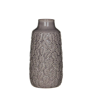 Vase med bladmønster