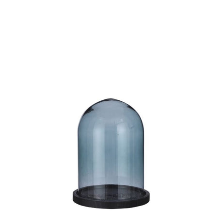 Osteklokke med sort bund