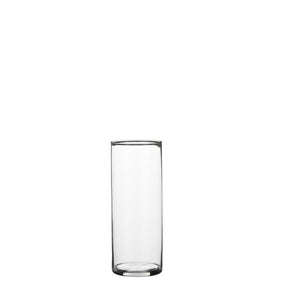 Cylinder glasvase 24 cm høj 9 cm i dia