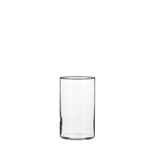 Cylinder glasvase 20 cm høj 12 cm i dia
