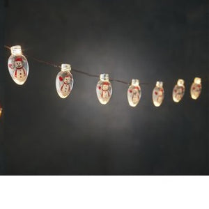 LED light chain with figurines
