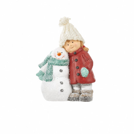 Winter children with snowmen
