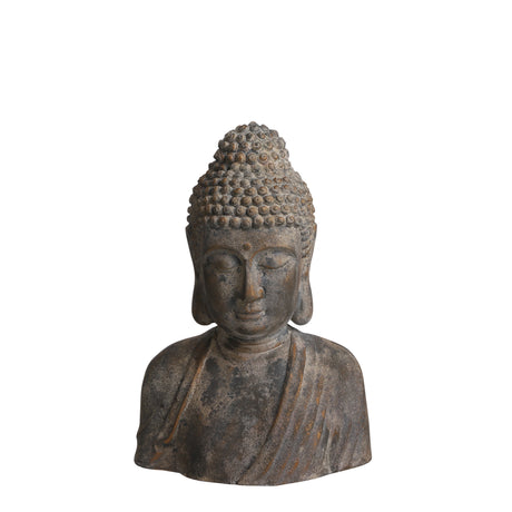 Buddha grå 54 cm høj i grå magnesium fra Mica Decorations