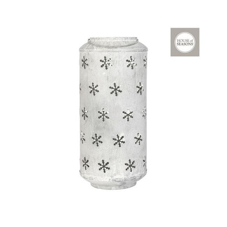 Lanterne med snefnug 37 cm høj