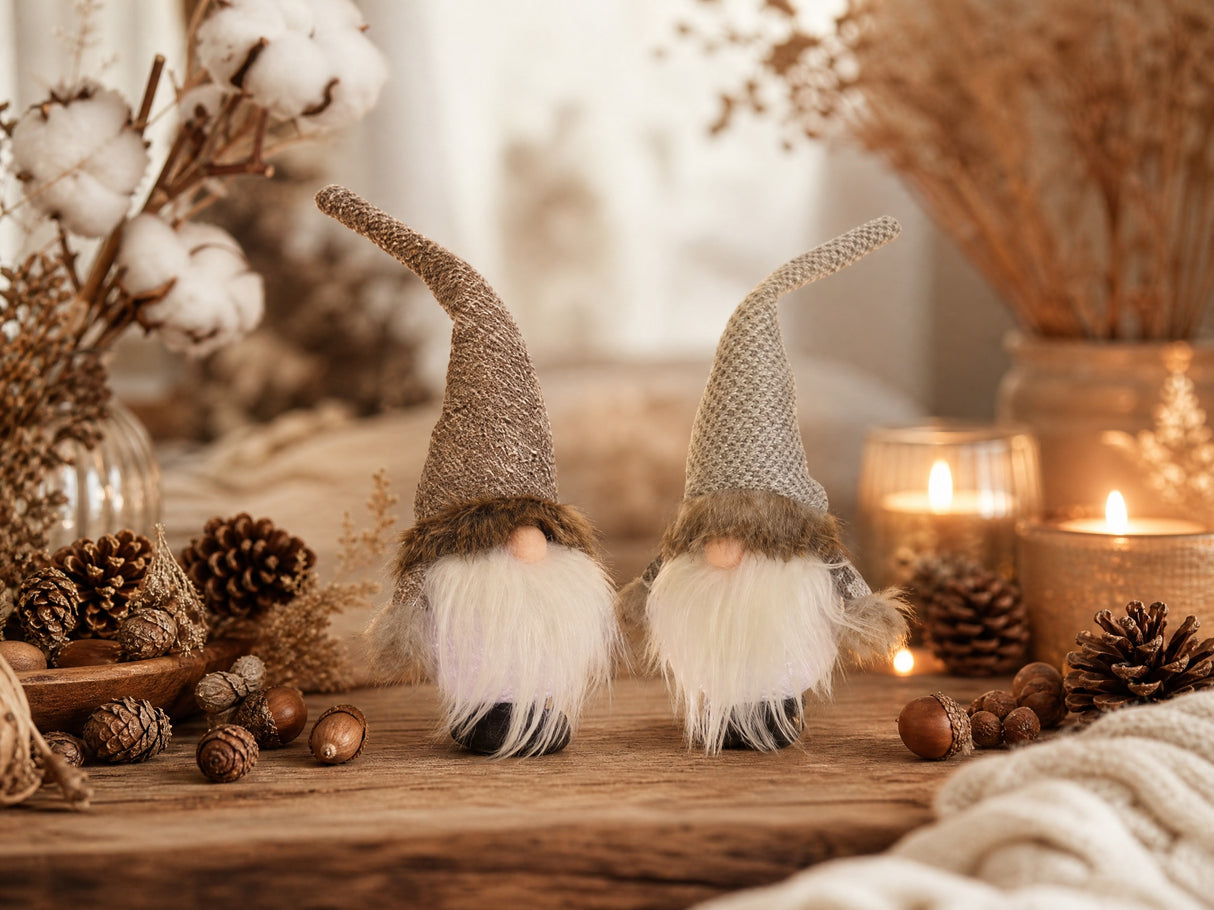 Lighted gnomes