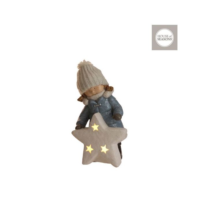 Pige med stjerne 41 cm høj