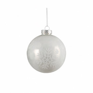 Silver / white Christmas balls