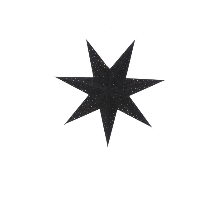 Julestjerne i velour sort