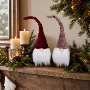 Gnome with velour hat
