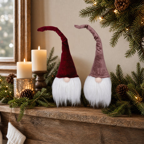 Gnome with velour hat
