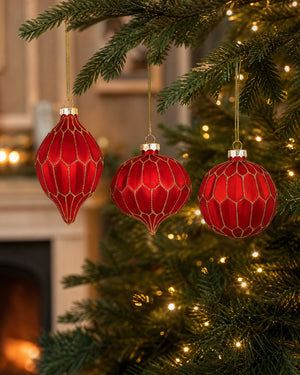 Red Christmas balls