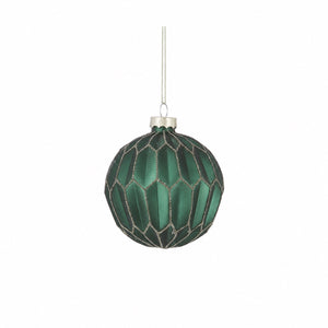 Matte green Christmas balls