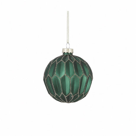 Matte green Christmas balls