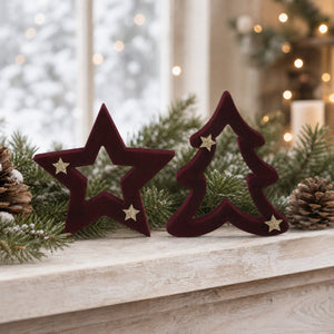 Velour star or Christmas tree