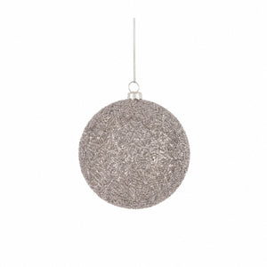 Burgundy or silver Christmas ball