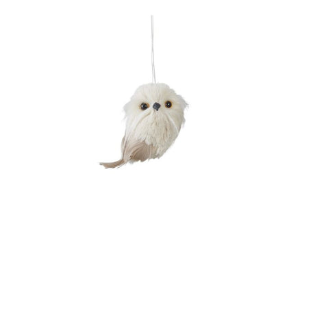 Ugle hvid og beige