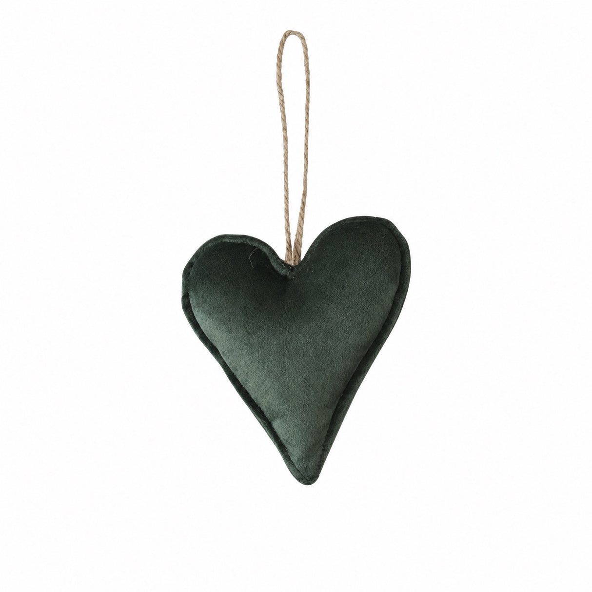 Green velour Christmas hanging ornament