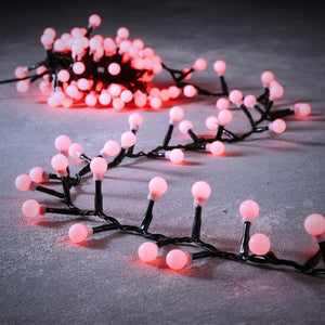 Lyskæde med 550 LED røde bærlygter