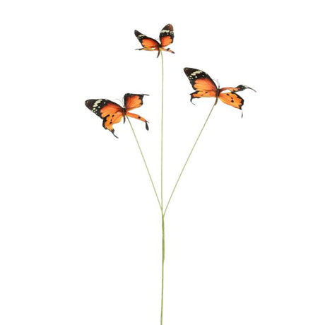 Sommerfugle på pind orange