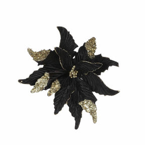 Julestjerne sort med klips