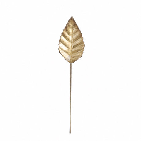 Golden leaves with stick