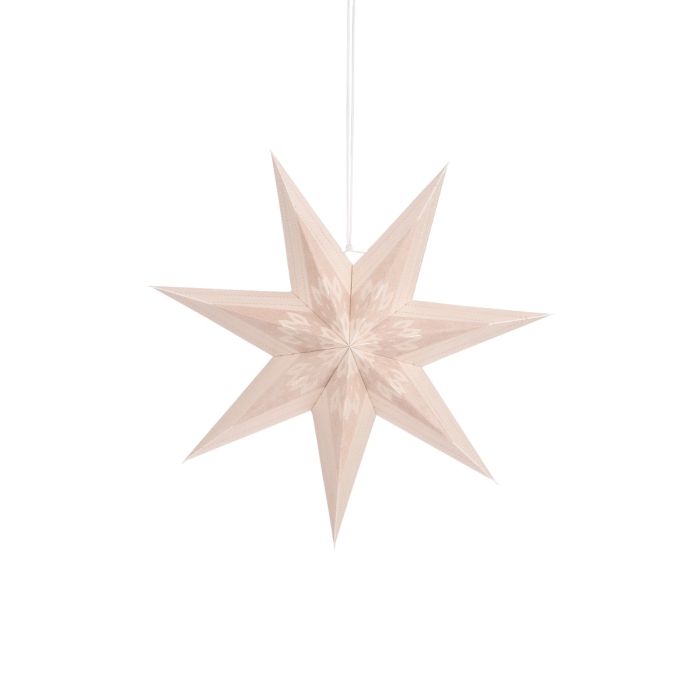 Stjerne i beige  45 cm i diameter