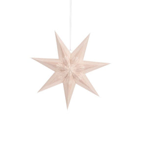Stjerne i beige  45 cm i diameter