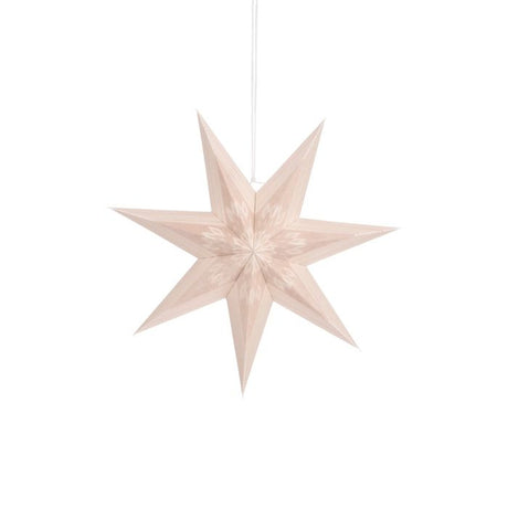 Stjerne i beige  45 cm i diameter