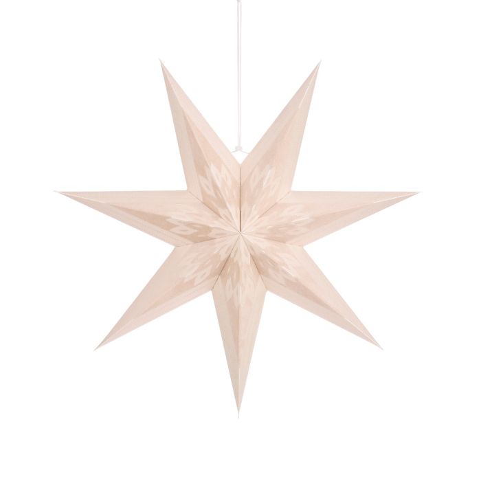 Stjerne i beige  60 cm i diameter