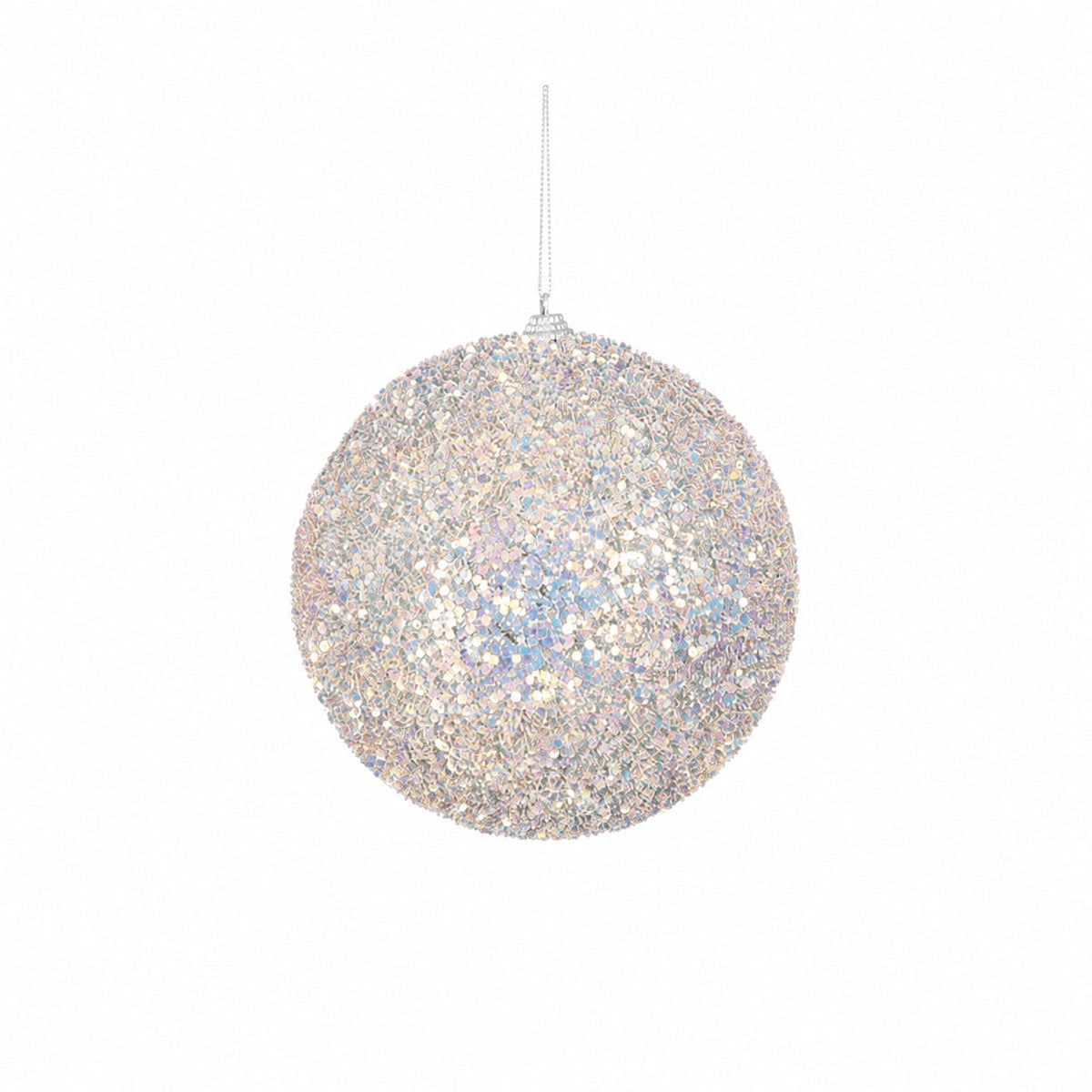 Polystyrene Christmas ball with glitter Ø: 15 cm