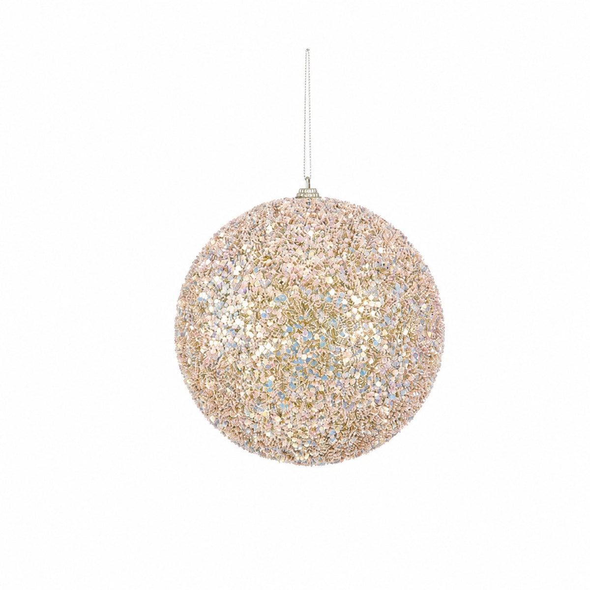 Polystyrene Christmas ball with glitter Ø: 15 cm