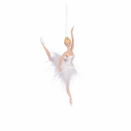 Ballerina with feather skirt