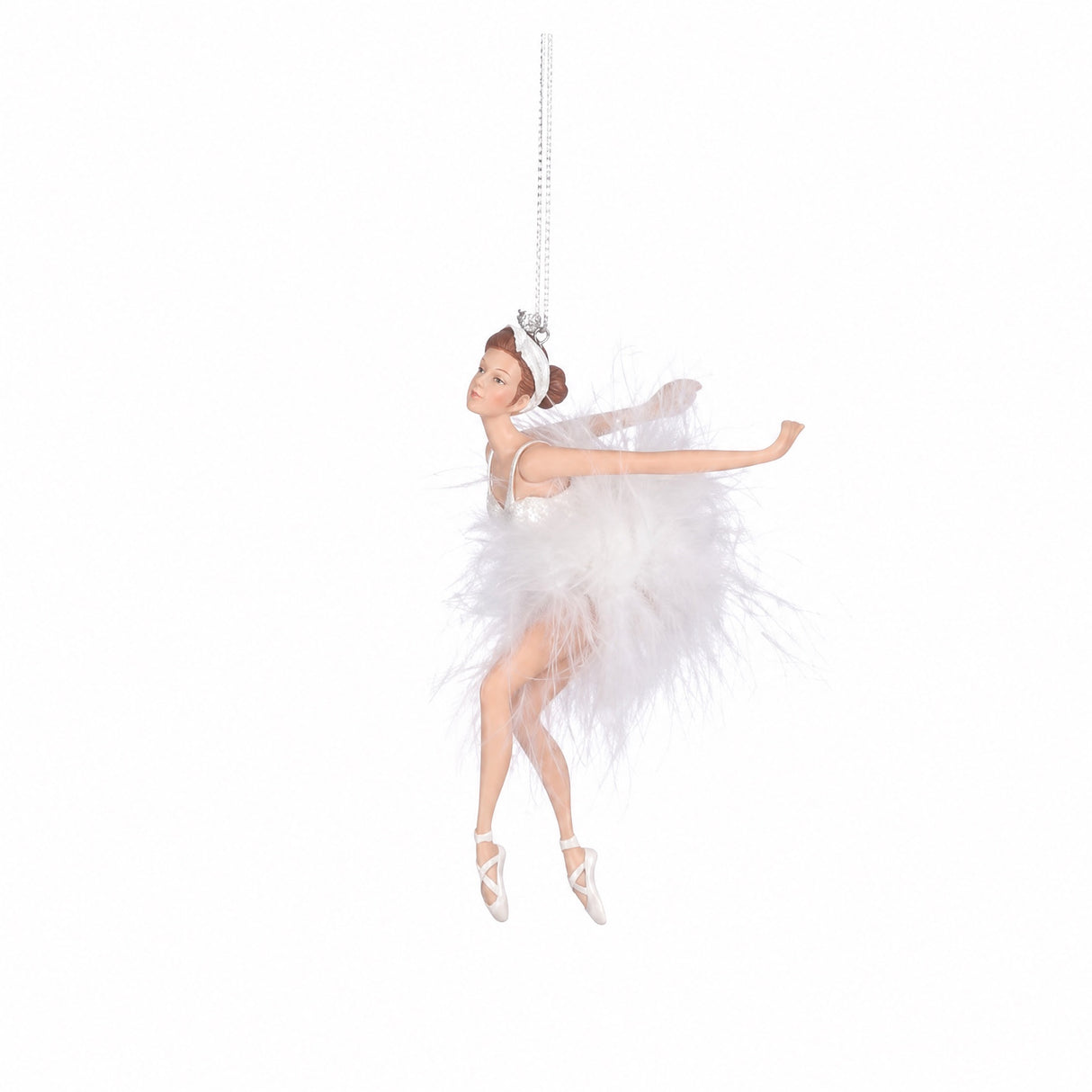 Ballerina with feather skirt