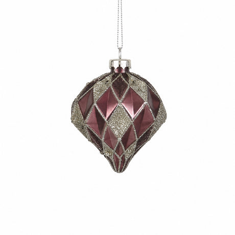 Christmas ball with checkered pattern
