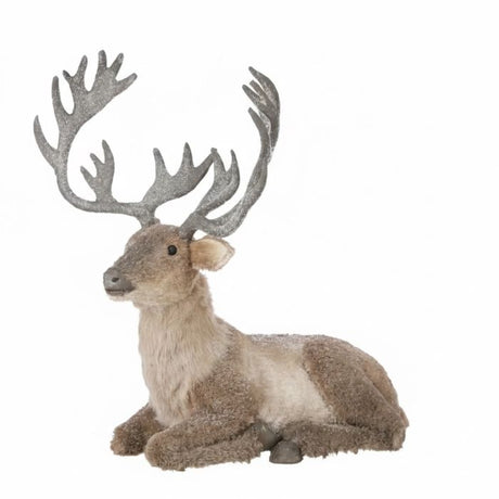 Liggende elg 68 cm høj