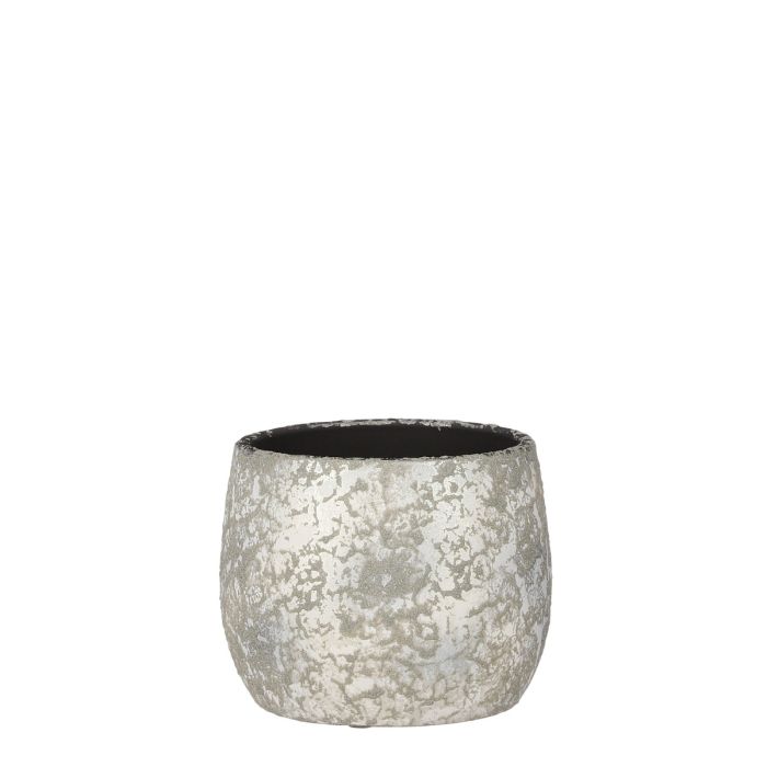 Clemente urtepotte i champagnefarvet, 15,5 cm høj