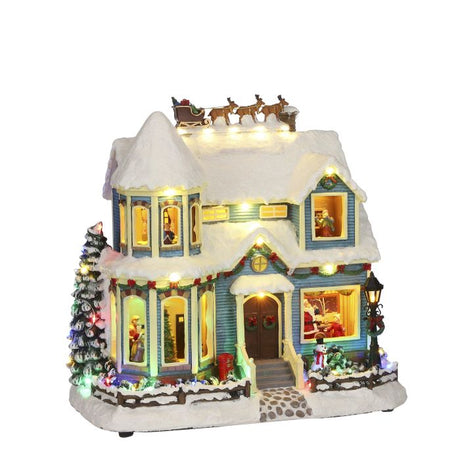 Luksus julepyntet hus