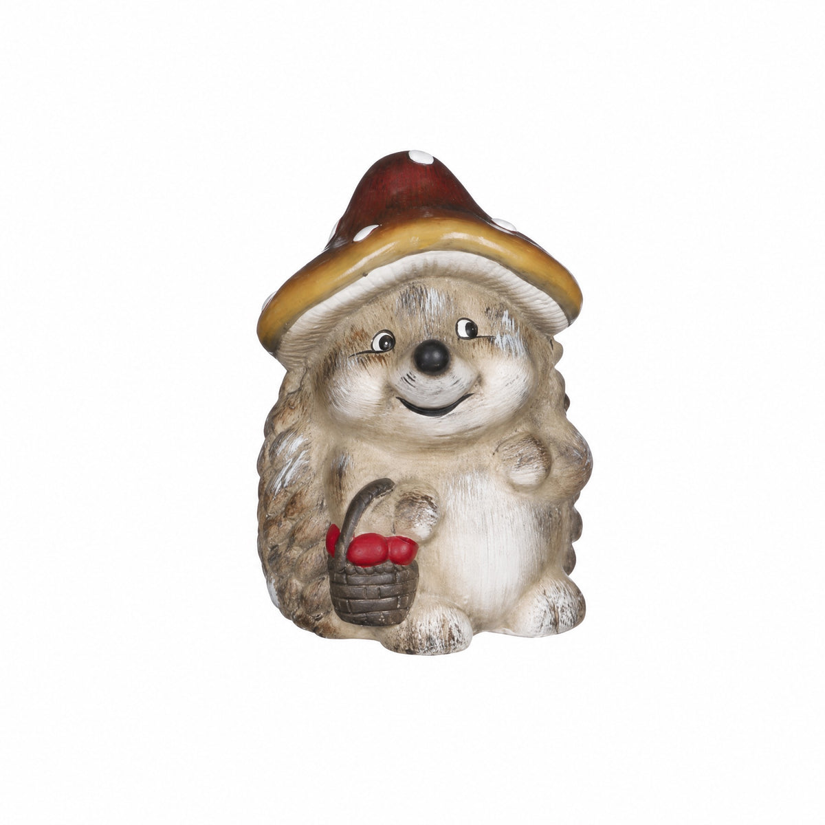 Hedgehog with mushroom hat