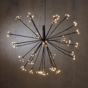 Hængende mælkebøttefrø med LED-lys 58 cm i dia