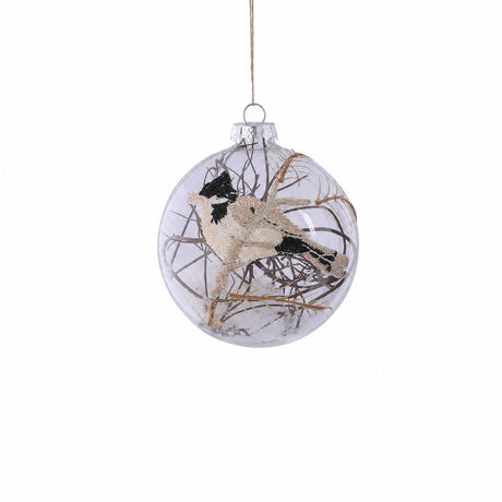 Christmas balls with birds