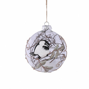 Christmas balls with birds