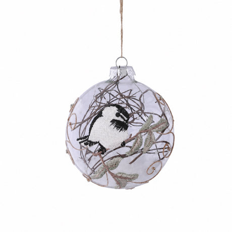 Christmas balls with birds