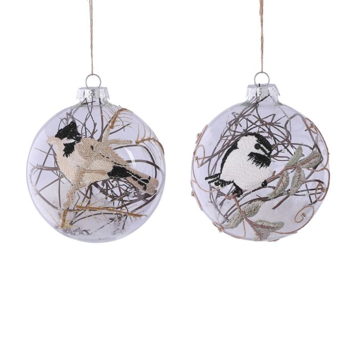 Julekugler med fugle 