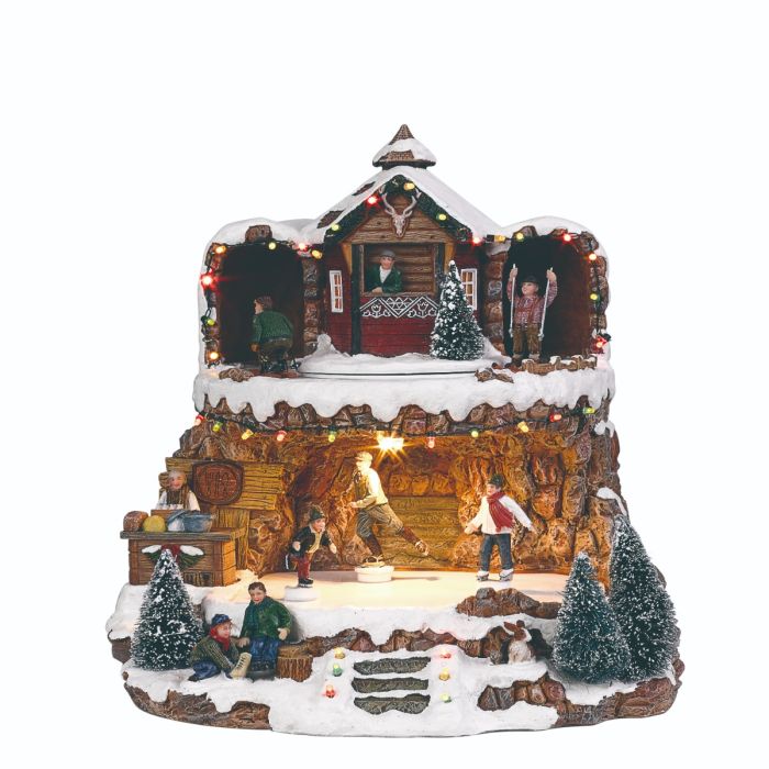 Luville Bjerg med ski- og skøjteløbere