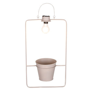 Dimitri solcellelampe med urtepotte