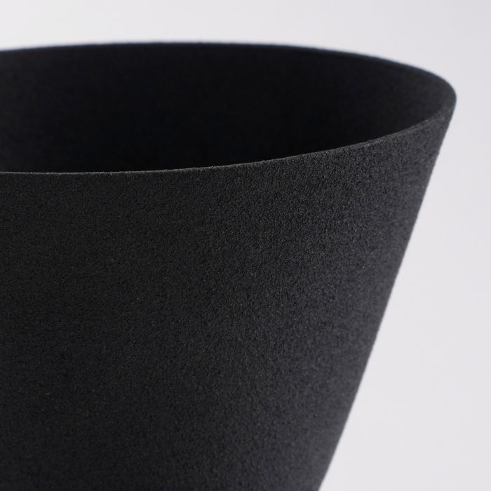 Rollo vase sort 29 cm i højden
