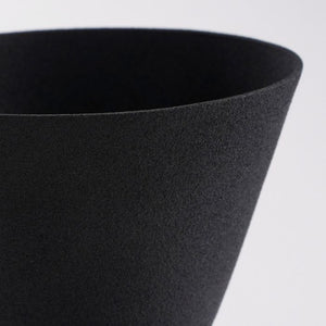Rollo vase sort 29 cm i højden