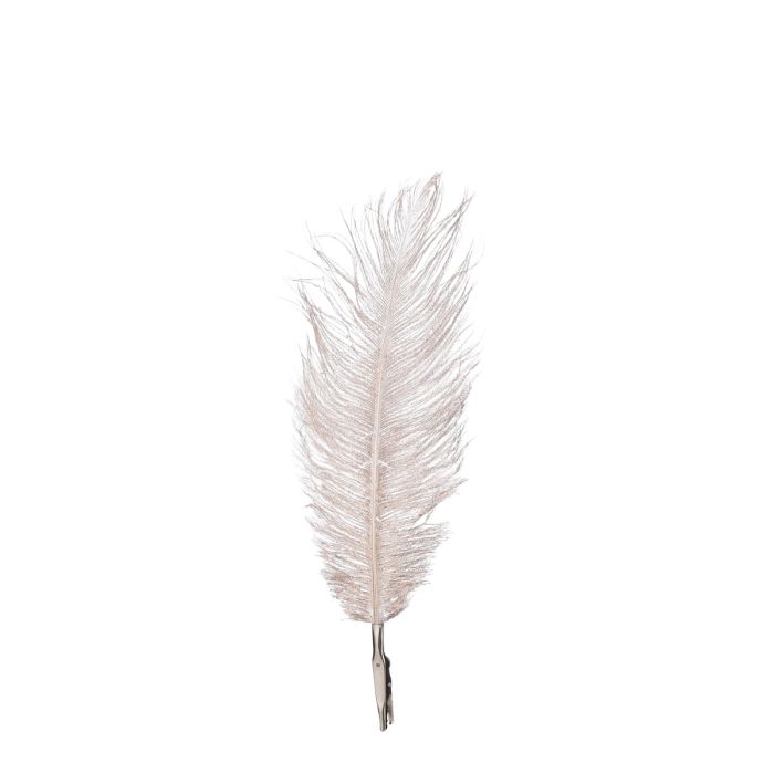 Fjer med klips champagne 6-pak