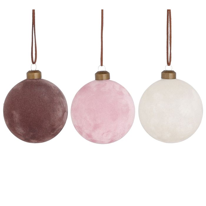 Julekugler velour 